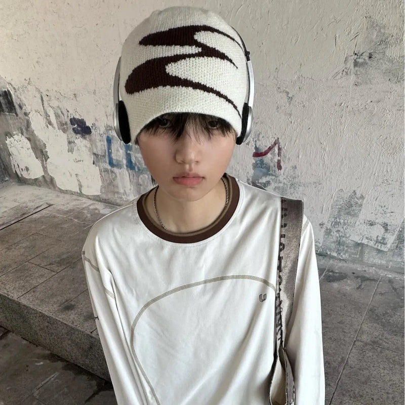 Beanie hat for men and women, M size acrylic knitted cap for autumn and winter warmth, available in black, grey, or white with breathable, anti-fall thermal properties.
