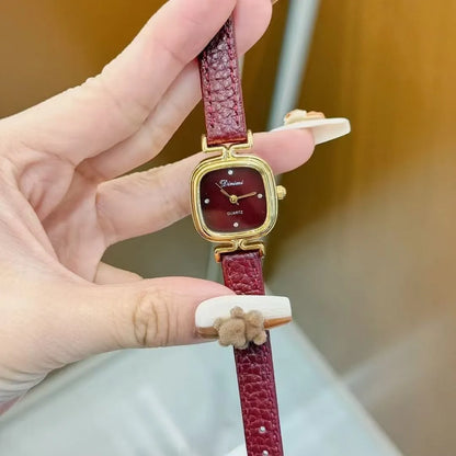 Alloy Ankela Red women's watch showing 8mm thickness and Chinese style design with various colour options