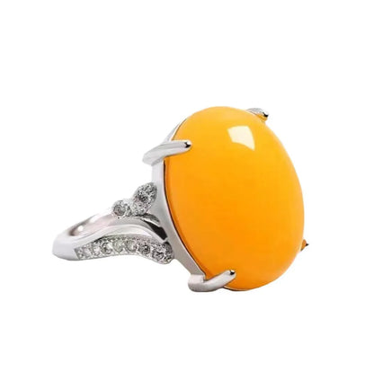 Adjustable alloy women's ring with geometric ethnic design in blue, green, red, yellow, or black.
