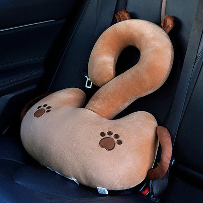 65x65cm cartoon animal car cushion pillow with pp cotton filler, 0.8kg weight