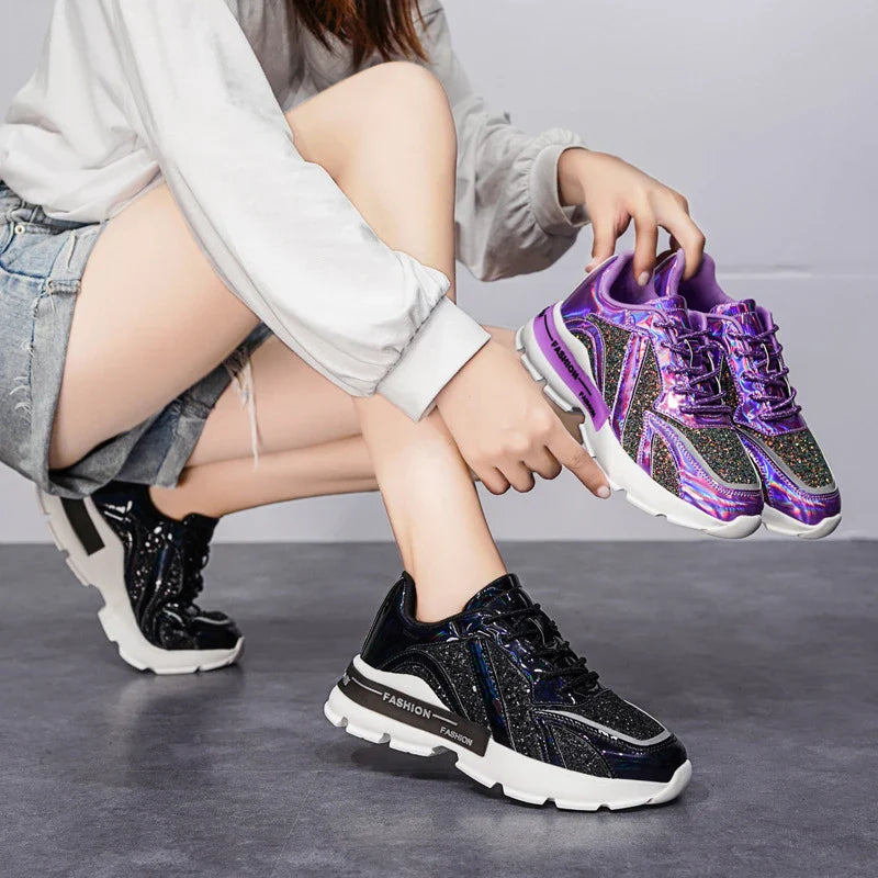 Stylish Korean-inspired casual shoes with thick soles and a height-boosting design, available in a variety of trendy color options.