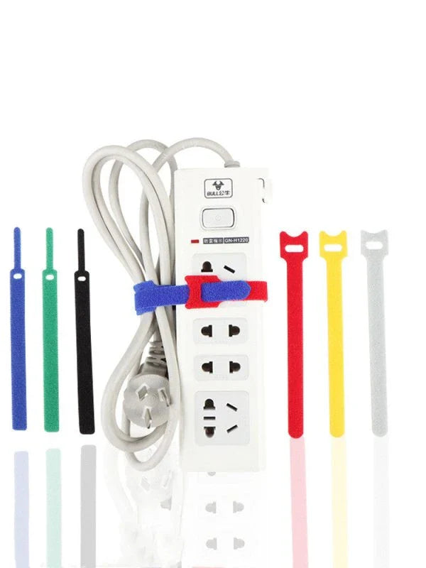 Back to Back Velcro Cable Management - Neatly organize your cords and cables for a clean, clutter-free workspace or entertainment setup.