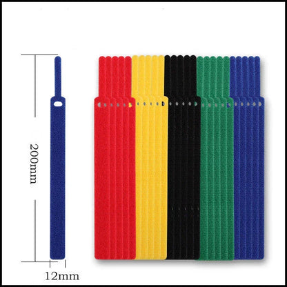 Back to Back Velcro Cable Management - Neatly organize your cords and cables for a clean, clutter-free workspace or entertainment setup.