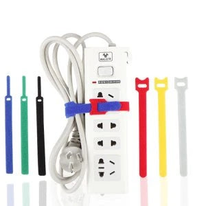 Back to Back Velcro Cable Management - Neatly organize your cords and cables for a clean, clutter-free workspace or entertainment setup.