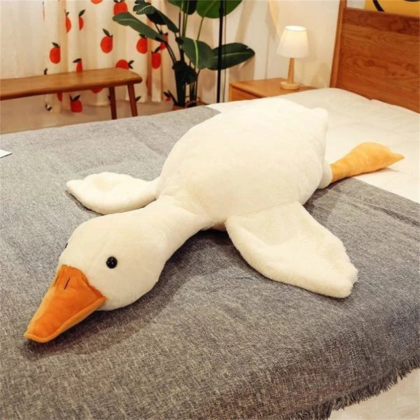 Bruce The Goose Giant Weighted Plush Toy - Soft, Cuddly Comfort from Nature