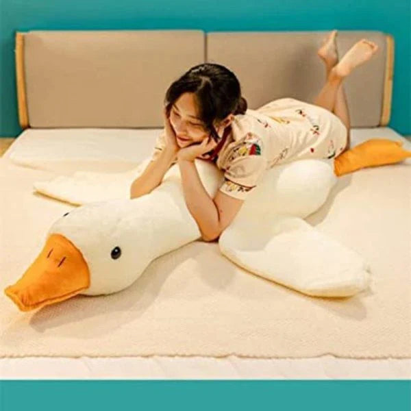 Bruce The Goose Giant Weighted Plush Toy - Soft, Cuddly Comfort from Nature