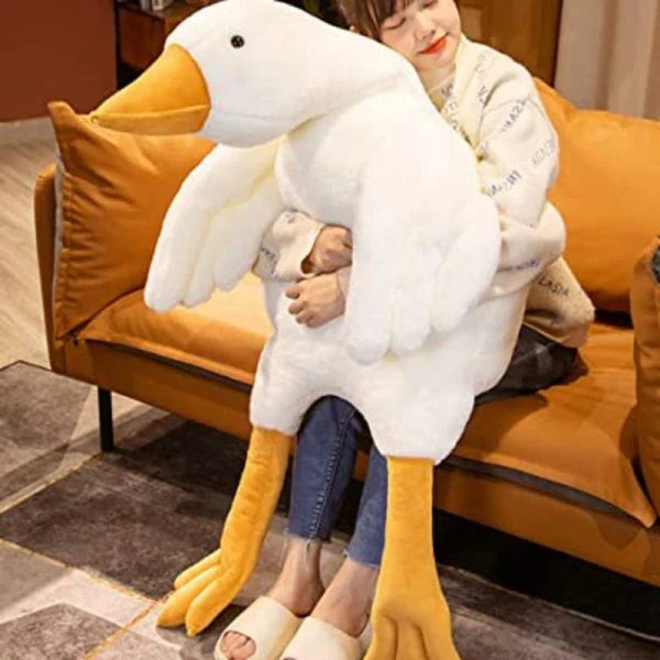 Bruce The Goose Giant Weighted Plush Toy - Soft, Cuddly Comfort from Nature