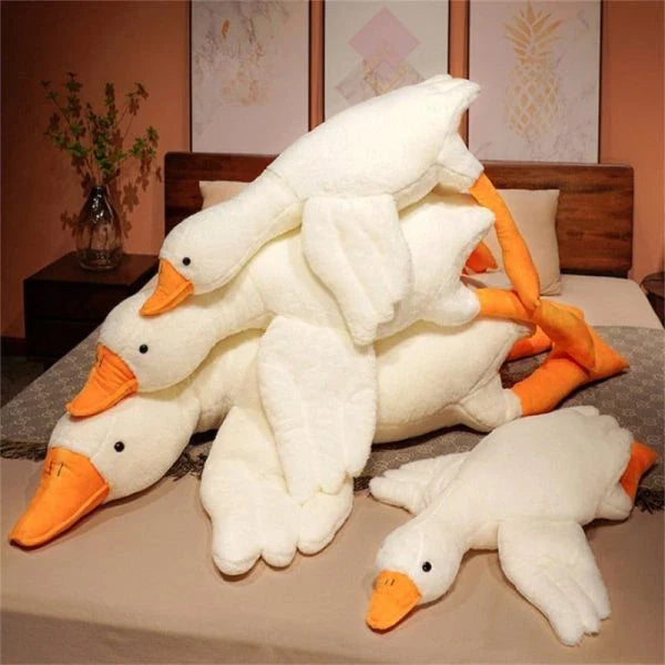 Bruce The Goose Giant Weighted Plush Toy - Soft, Cuddly Comfort from Nature