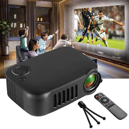 1080P Mini Portable Phone Projector with large 80-inch display, bright 800-lumen LED, and versatile connectivity options