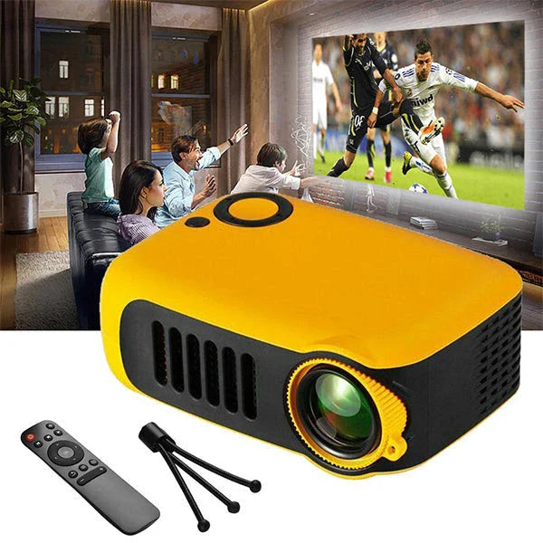 1080P Mini Portable Phone Projector with large 80-inch display, bright 800-lumen LED, and versatile connectivity options