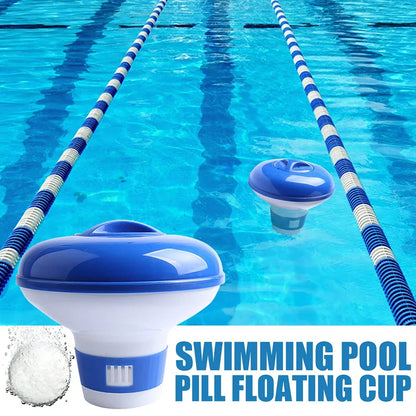 Large Pool Chlorine Dispenser - Floating Chlorine Tablet Holder for Pools, Fountains, and Fish Tanks