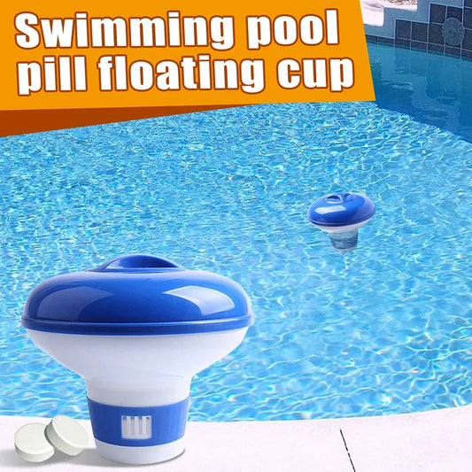 Large Pool Chlorine Dispenser - Floating Chlorine Tablet Holder for Pools, Fountains, and Fish Tanks