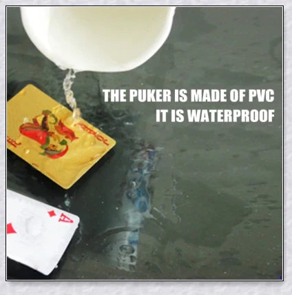 Waterproof golden playing cards with shimmering three-dimensional patterns