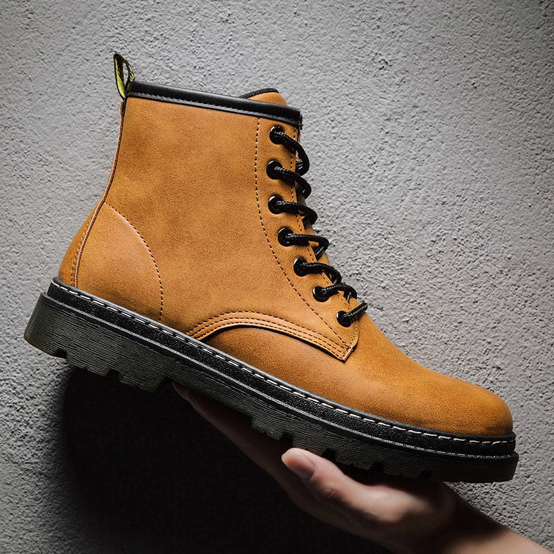 Hhomeenjoy  Men's Leather Cowboy Boots