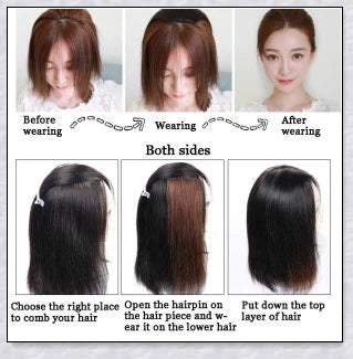 Instantvolume - Invisible Hair Thickening Wig in multiple natural hair colors and lengths