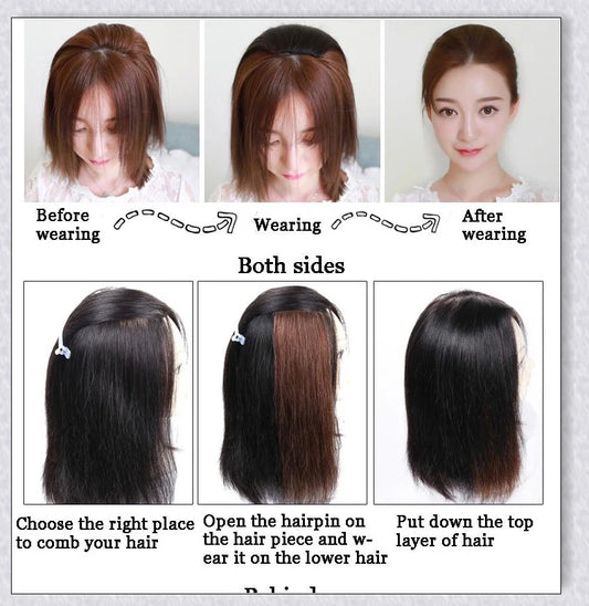 Instantvolume - Invisible Hair Thickening Wig in multiple natural hair colors and lengths