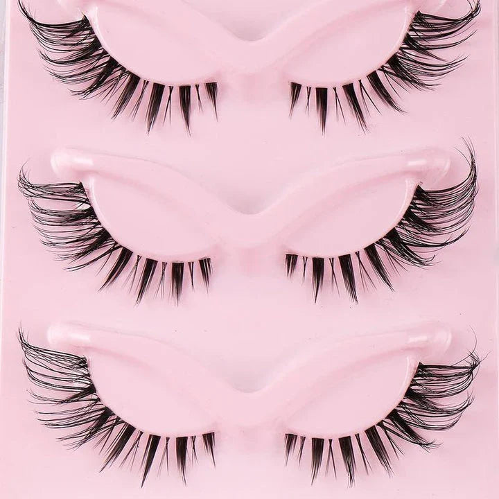 5 Pair 3D Cat Eye Fox Eye Lashes - Fluffy, Natural-Looking Eyelashes for Everyday Wear and Special Occasions