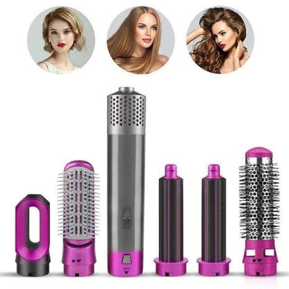 5 In 1 Multifunctional Airwrap Hair Styling Tool by Urban Wings - Ceramic Hot Air Styler for Instant Curls and Voluminous Waves