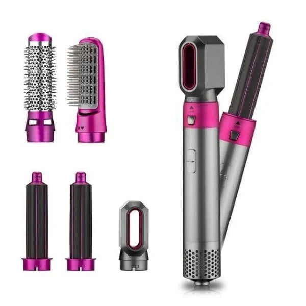 5 In 1 Multifunctional Airwrap Hair Styling Tool by Urban Wings - Ceramic Hot Air Styler for Instant Curls and Voluminous Waves