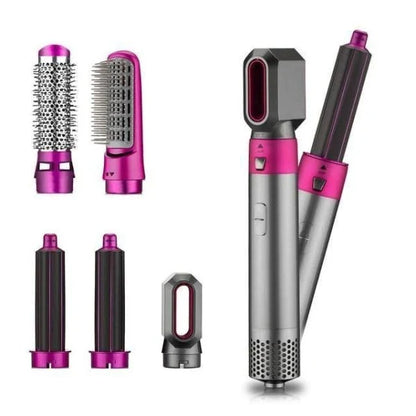 5 In 1 Multifunctional Airwrap Hair Styling Tool by Urban Wings - Ceramic Hot Air Styler for Instant Curls and Voluminous Waves