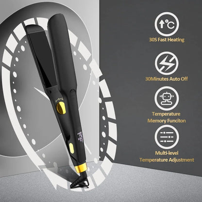 Professional Hair Straightener with adjustable temperature control and ceramic coating for salon-quality hairstyles at home