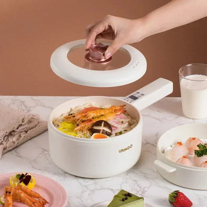 700W electric ceramic liner cooking pot with powerful heating, durable construction, and modern design
