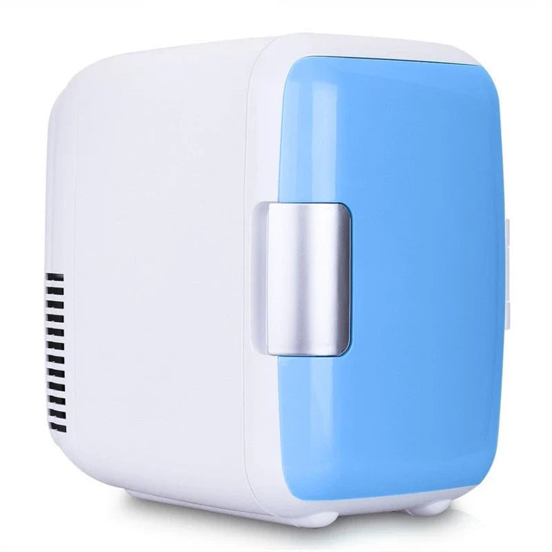 A compact 4L car refrigerator with dual cooling and warming functions, perfect for road trips, camping, and daily use in any vehicle.