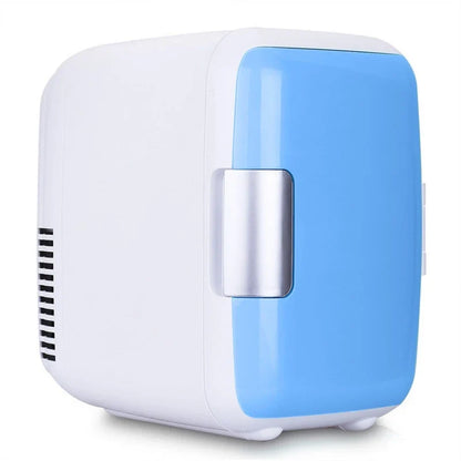 A compact 4L car refrigerator with dual cooling and warming functions, perfect for road trips, camping, and daily use in any vehicle.