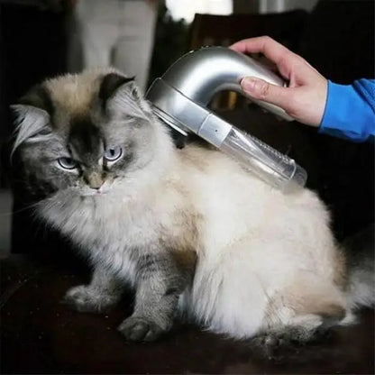 Electric pet hair vacuum cleaner for efficient and comfortable grooming of dogs and cats