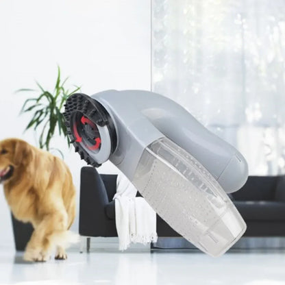 Electric pet hair vacuum cleaner for efficient and comfortable grooming of dogs and cats