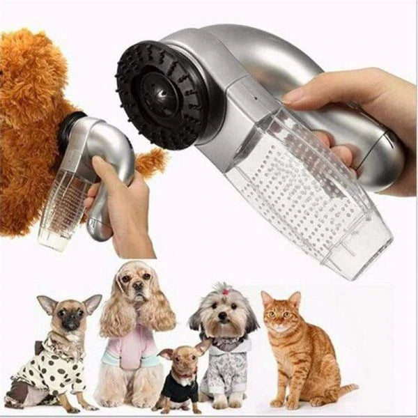 Electric pet hair vacuum cleaner for efficient and comfortable grooming of dogs and cats