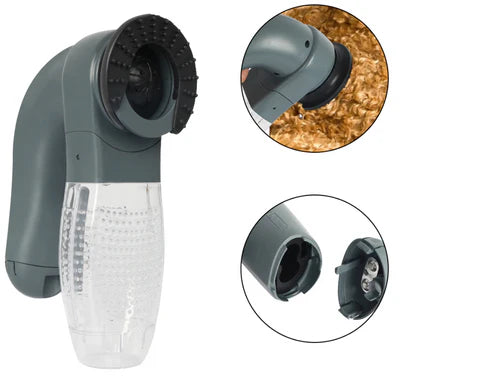 Electric pet hair vacuum cleaner for efficient and comfortable grooming of dogs and cats