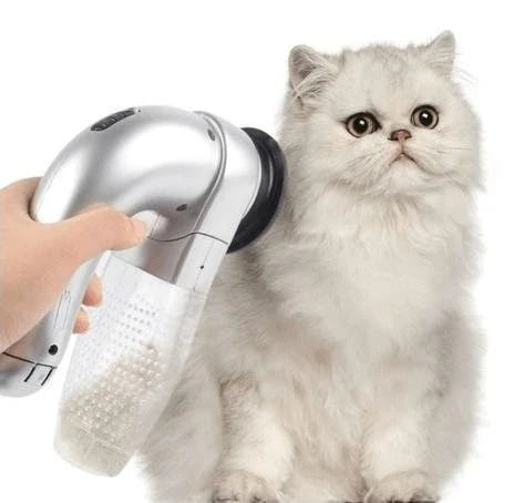 Electric pet hair vacuum cleaner for efficient and comfortable grooming of dogs and cats