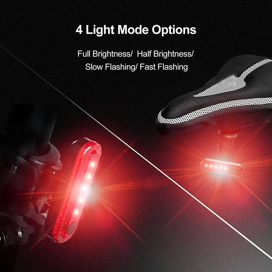Rechargeable LED Bike Tail Light - Bright, Reliable Cycling Safety Accessory