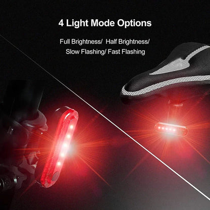 Rechargeable LED Bike Tail Light - Bright, Reliable Cycling Safety Accessory