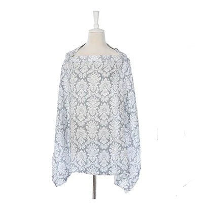Breathable nursing cover made of lightweight, breathable gauze fabric in various stylish color options