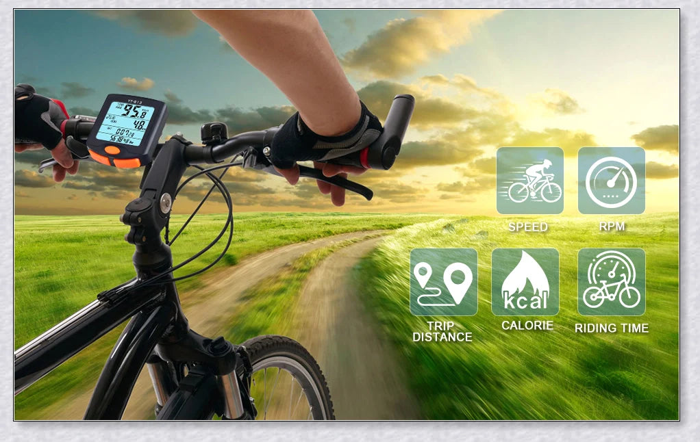 Premium Waterproof Smart Bike Speedometer Computer - Track Speed, Distance, and Calories Burned for Optimal Cycling Performance