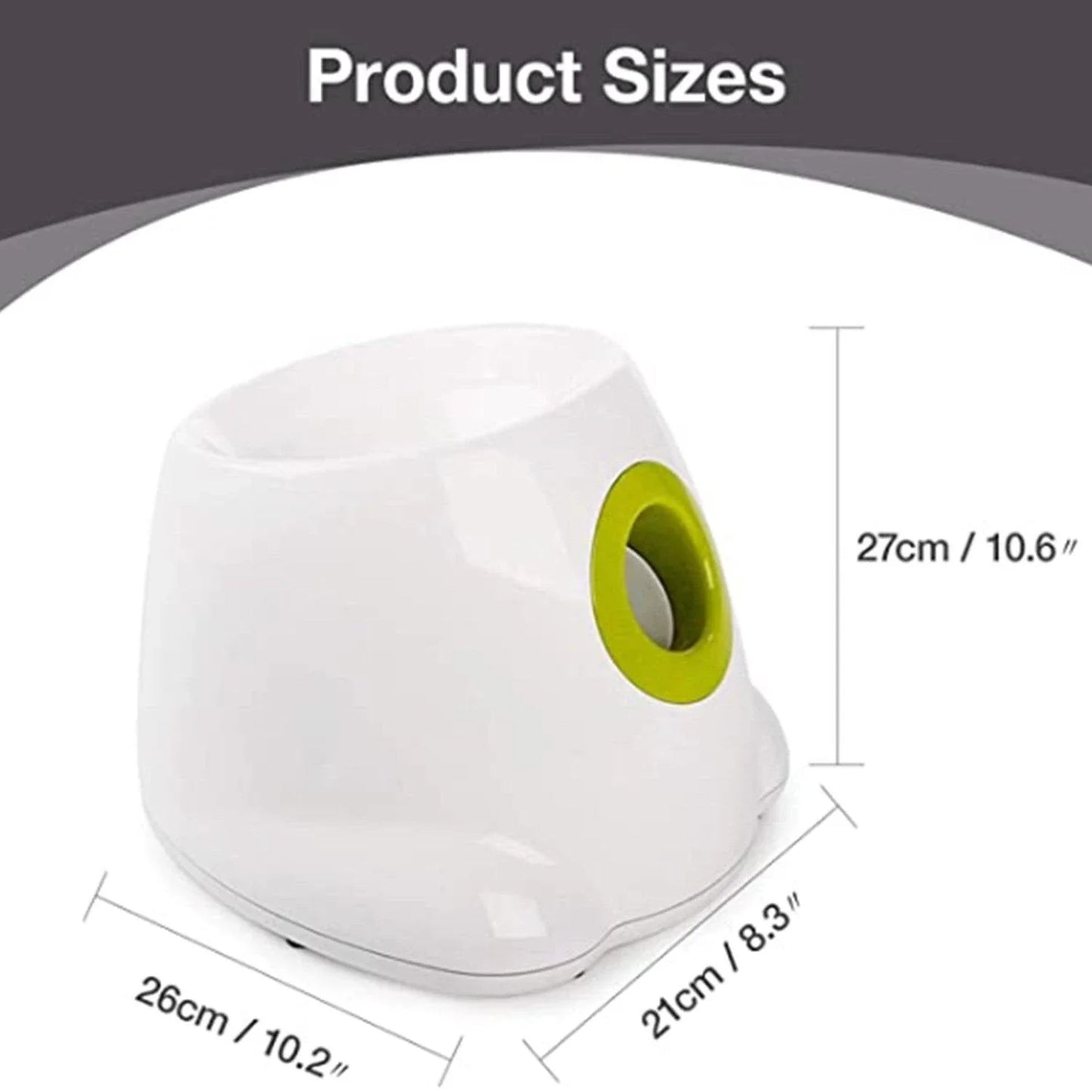 Automatic Dog Toy Ball Launcher with adjustable range and included tennis balls for interactive playtime