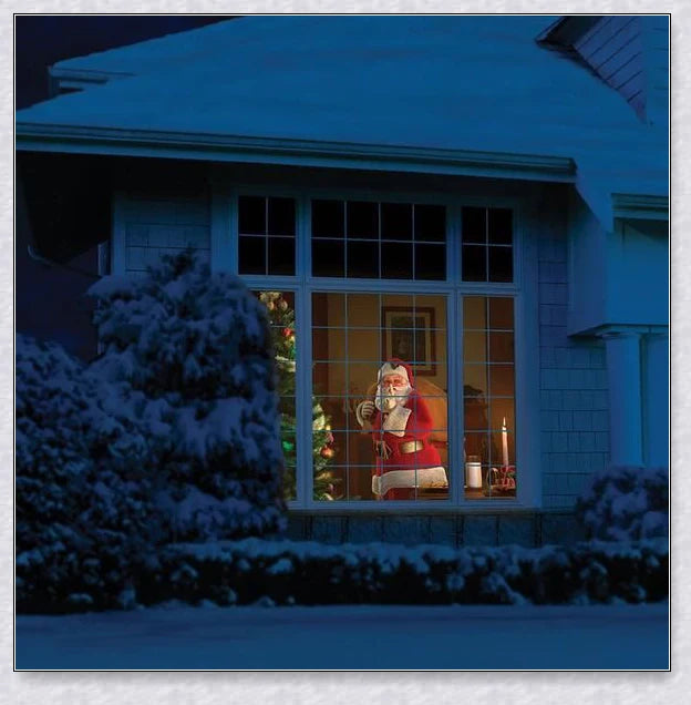 Halloween Holographic Projection - A versatile device that transforms your home into a spooky, immersive Halloween display with 12 pre-loaded holiday movies and built-in audio.
