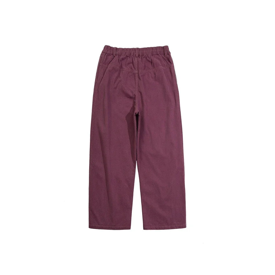 Men's casual cotton trousers in a straight-leg silhouette with a range of classic color options