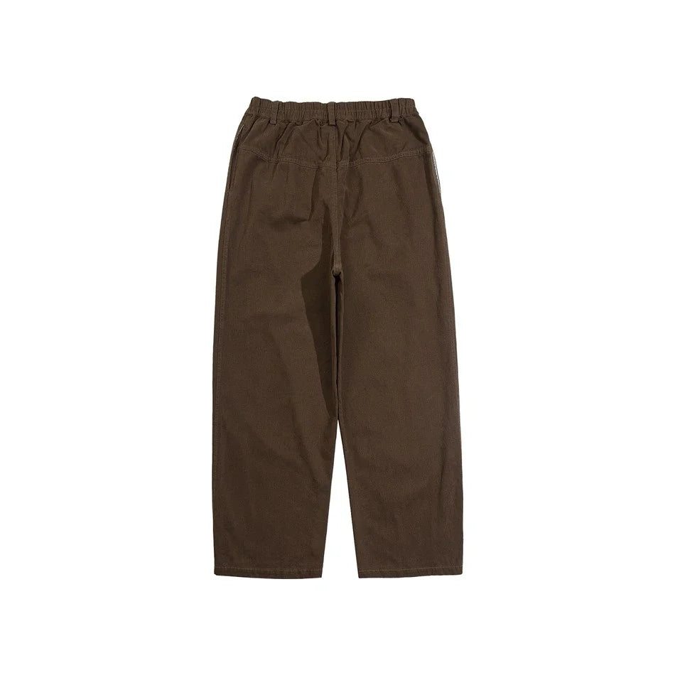 Men's casual cotton trousers in a straight-leg silhouette with a range of classic color options