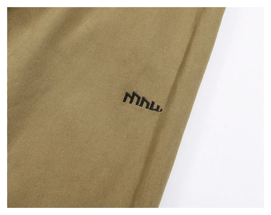 Men's casual cotton trousers in a straight-leg silhouette with a range of classic color options