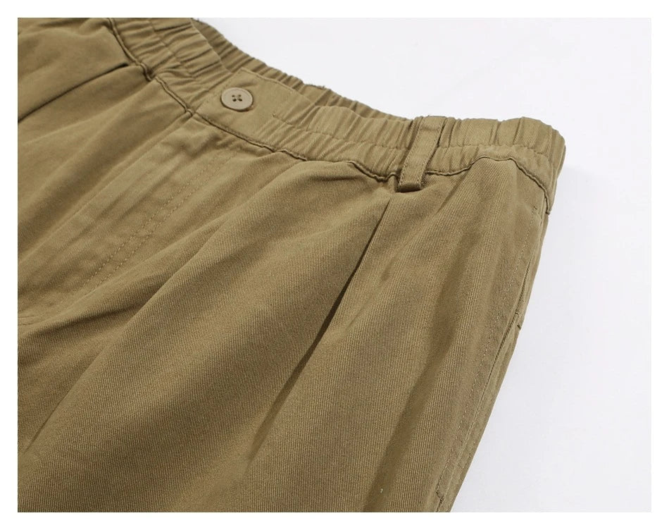 Men's casual cotton trousers in a straight-leg silhouette with a range of classic color options