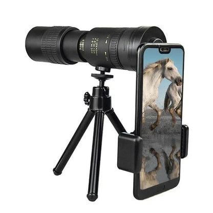 4K 10-300X40mm Super Mobile Phone Starscope Thermal Monocular Telescope with advanced optics, smartphone compatibility, and durable construction