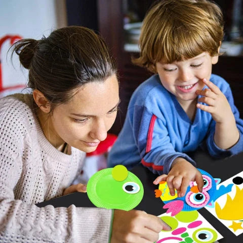 Hhomeenjoy Animal Paper Plate Arts & Crafts Kit