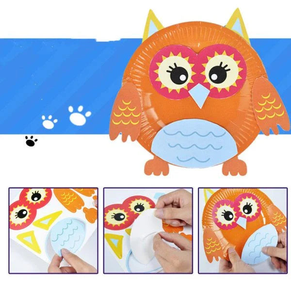 Colorful and engaging paper plate craft kit with variety of adorable animal designs for kids