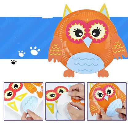 Colorful and engaging paper plate craft kit with variety of adorable animal designs for kids