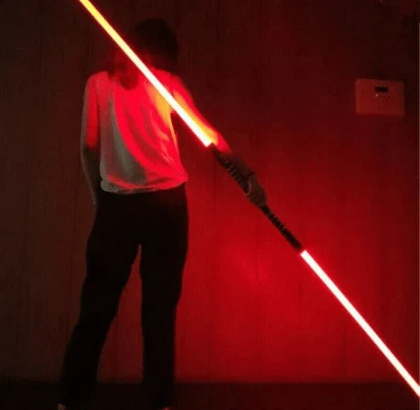Dual Sided Light Saber Sword with polycarbonate blades and sound/light effects for Jedi battles and play