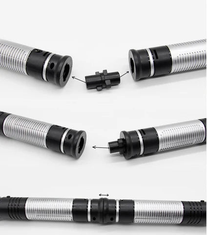 Dual Sided Light Saber Sword with polycarbonate blades and sound/light effects for Jedi battles and play