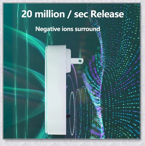 Portable personal negative ion air purifier for fresh, clean air anytime, anywhere